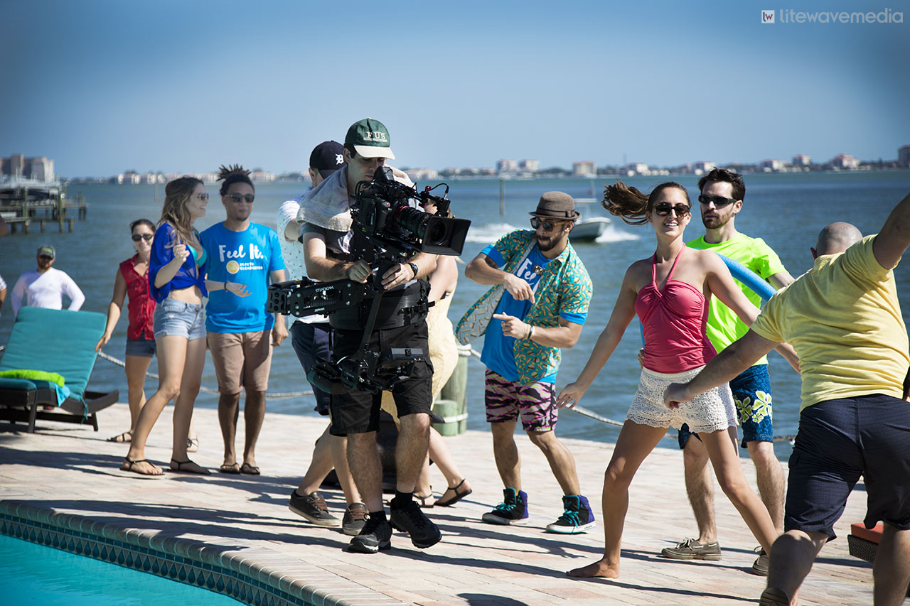 St. Petersburg production company films commercial.